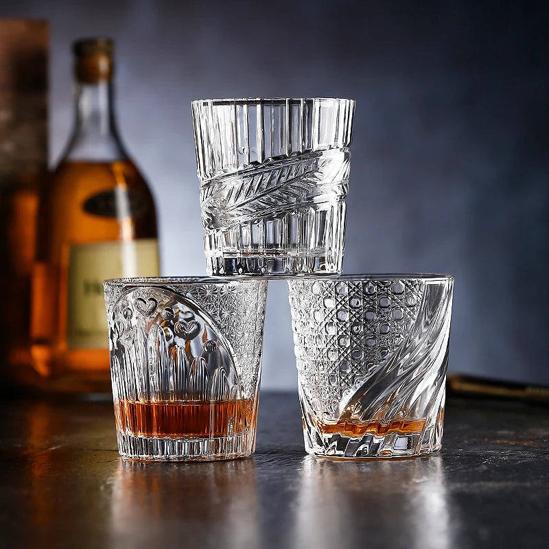 Bicchieri Da Whisky Ecologici E Durevoli Cocktailgeek Forma Rotonda In Vetro Trasparente Per Appassionati Di Whisky