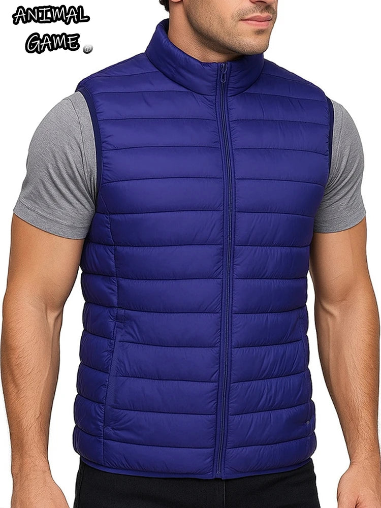 Gilet Imbottito Inverno Senza Maniche Con Cerniera Antivento Impermeabile Capispalla Caldo Uomo Donna