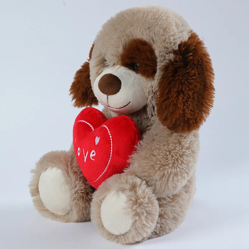Peluche Orso Cuore Rosso 25 Cm Simpatico Amore Animale Giocattolo Per Amanti Regalo San Valentino
