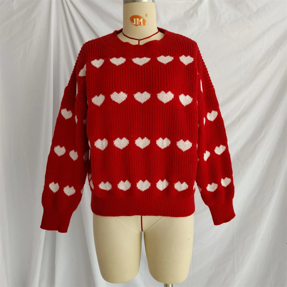 Maglioni Lavorati A Maglia Per Donne In Due Colori Jacquard Collo Rotondo Pullover Trend 2026 Nuovi