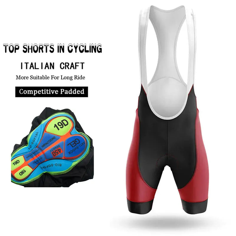Pantaloncini con Bretelle da Ciclismo Estivi da Uomo Traspiranti con Gel Pad 19D per Mountain Bike