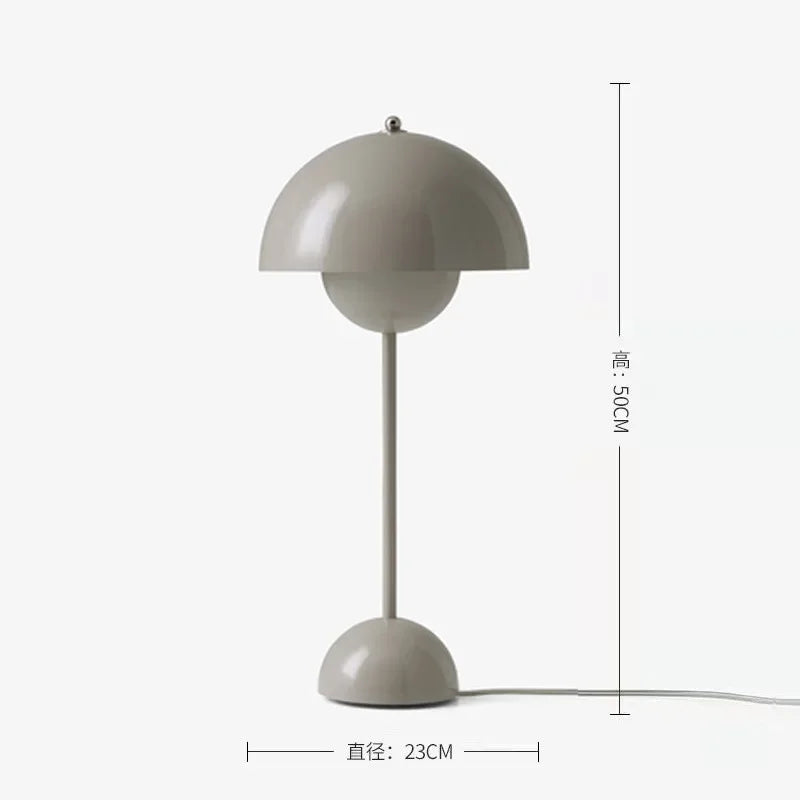 Lampada Da Terra Danish Bud Con Lampadina E27 Per Illuminazione Luce Da Tavolo E Scrivania In Ferro