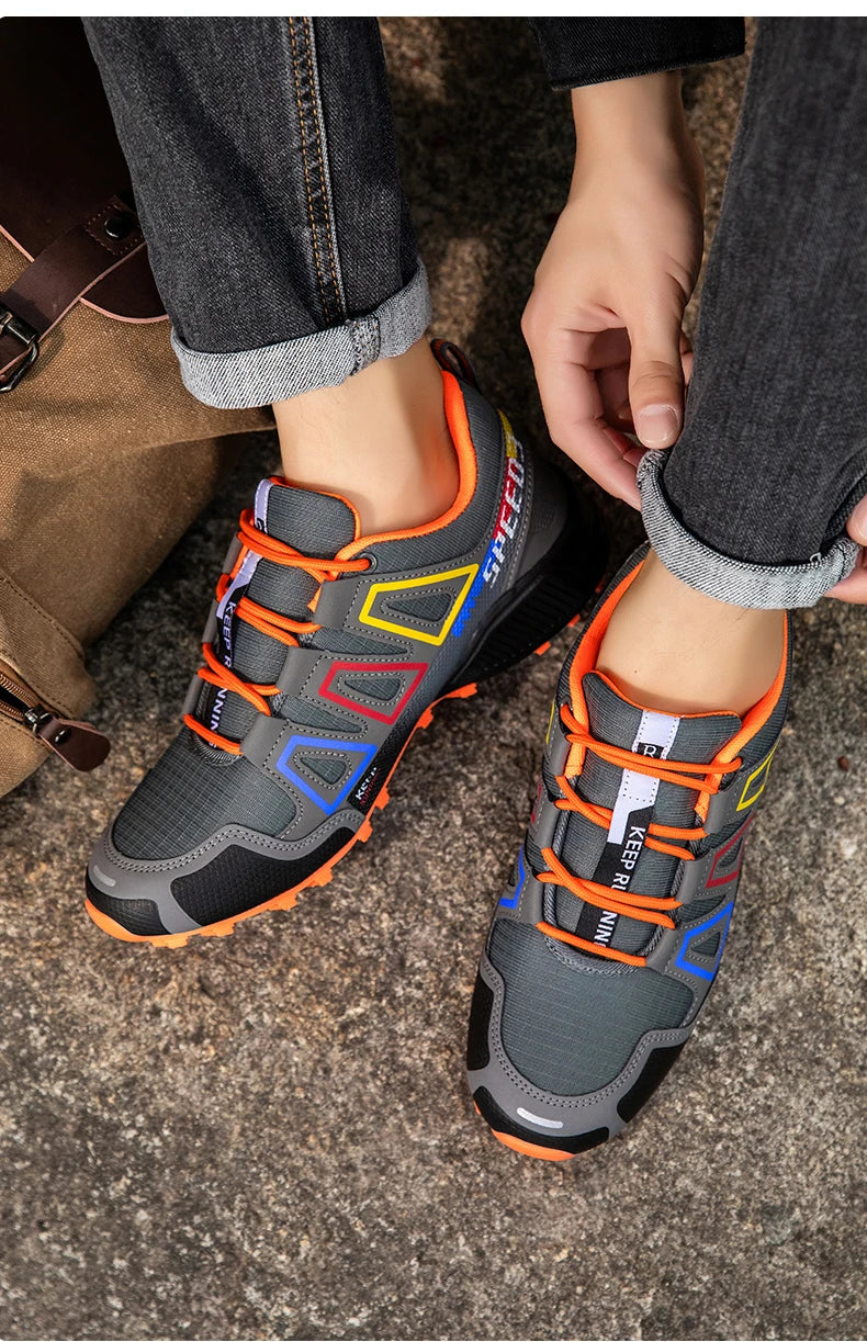 Scarpe Da Ciclismo Da Uomo Impermeabili Traspiranti Esterni Montagna Antiscivolo Resistente Usura Allenamento Trekking