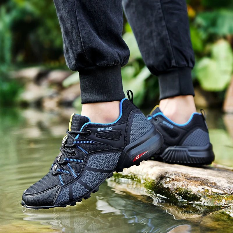 Scarpe sportive da trekking da uomo Stivali da allenamento per escursionismo impermeabili all'aperto Scarpe tattiche da caccia comode e resistenti all'usura da uomo