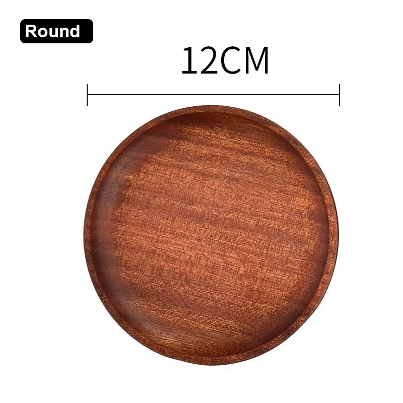 Vassoio In Legno Di Noce Ins Wind Rettangolare Piatto Da Pranzo Piccolo Per Tè Caffè Torta Pane Giapponese Massello