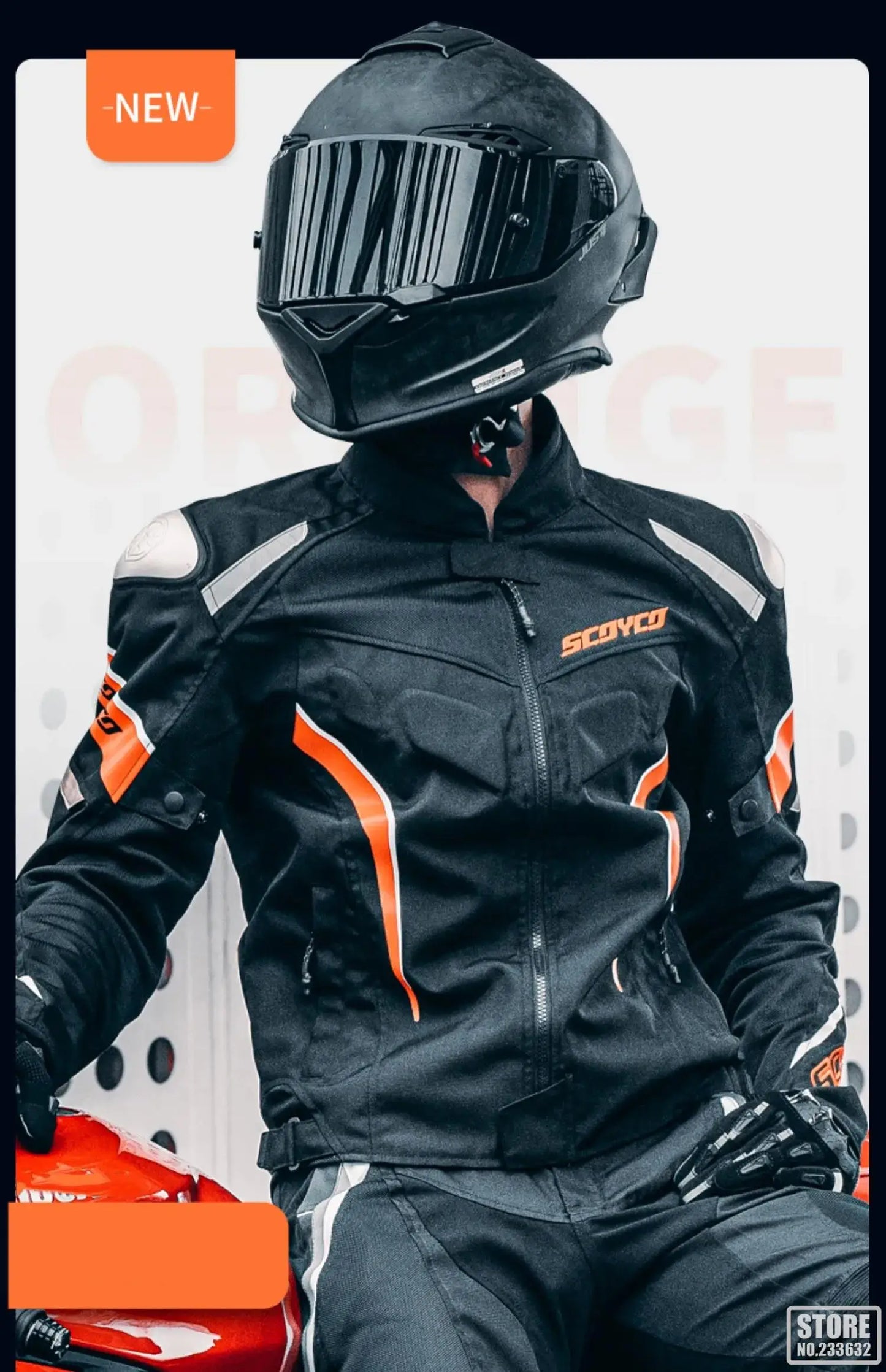 SCOYCO Moto Giacca Impermeabile Anticaduta Traspirante In Rete Con Protezioni Motocross Pantaloni Tuta Uomo
