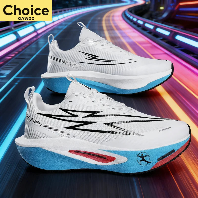 Scarpe Da Corsa Con Piastra In Carbonio Per Maratona Uomo Donna Traspiranti Leggere Antiscivolo Sneakers Di Marca