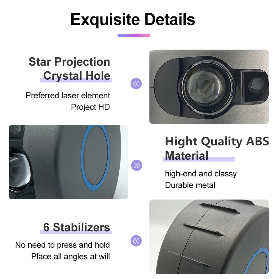 Proiettore Galaxy Con Telecomando Nebula LED Night Light Per Casa E Camera Da Letto Cielo Stellato RGB