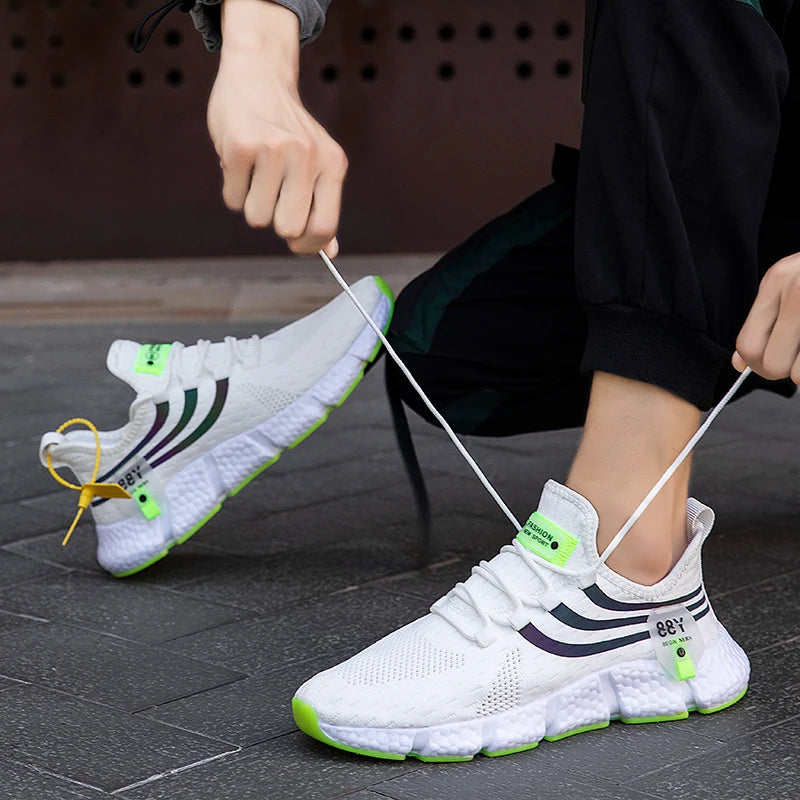 Scarpe Da Ginnastica Traspiranti Unisex Da Corsa Leggere Per Sport Moda Comfort Casual