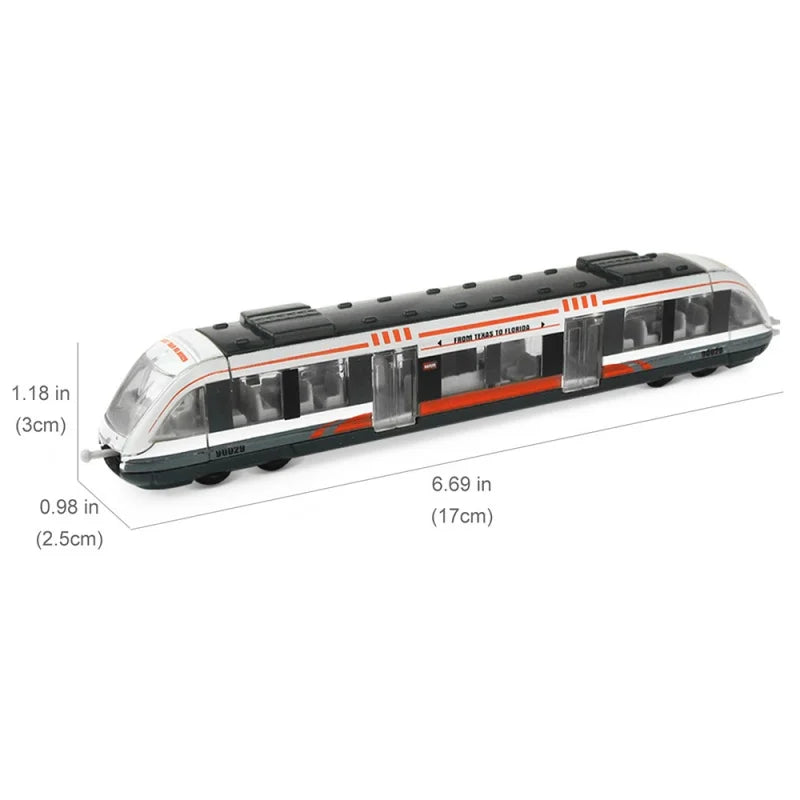 Set Treni Giocattolo Locomotiva Ad Alta Velocità Motore Pressofuso Modello Auto Scorrevole Per Bambini