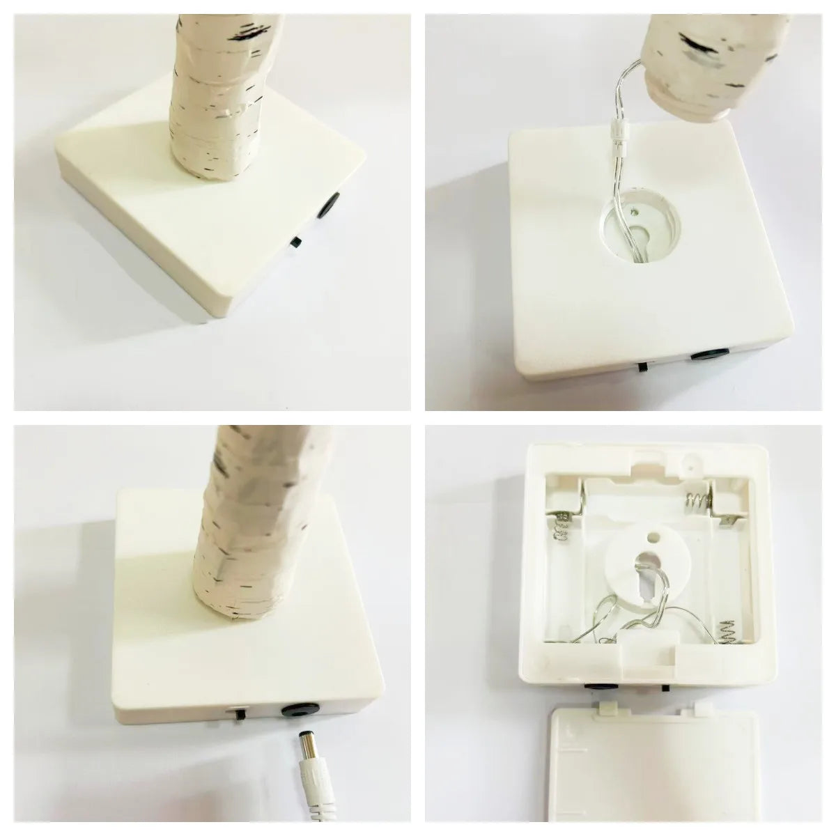 144 LED Luce per albero di betulla Bianco caldo Alimentazione a batteria USB Albero decorativo per le vacanze Natale Halloween Regalo di Pasqua