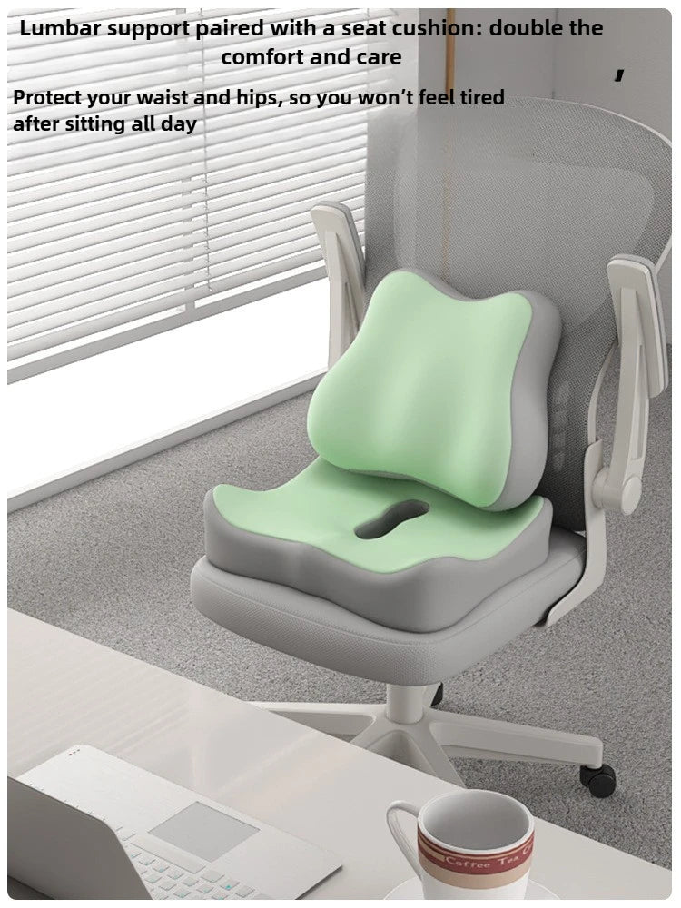 Cuscino del sedile in memory foam per auto e ufficio Supporto lombare per l'anca Correttore di postura Cuscino per sedia per studenti comfort e traspirante
