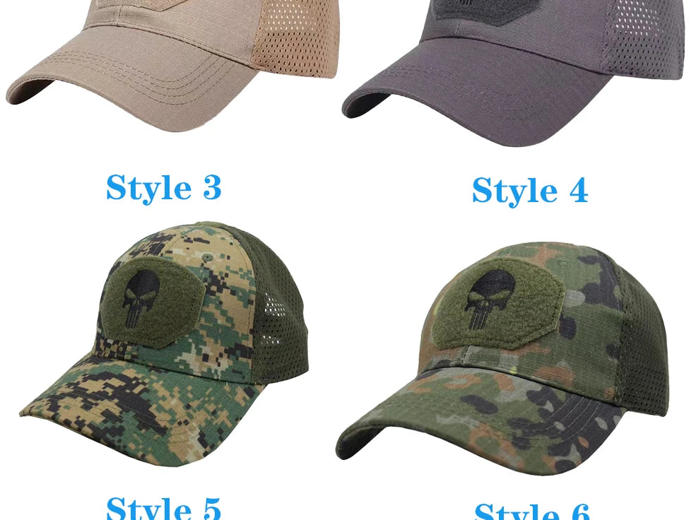 Cappello Da Baseball Universale Per Uomo E Donna Traspirante Protezione Solare Berretto Sportivo All Aperto Con Teschio