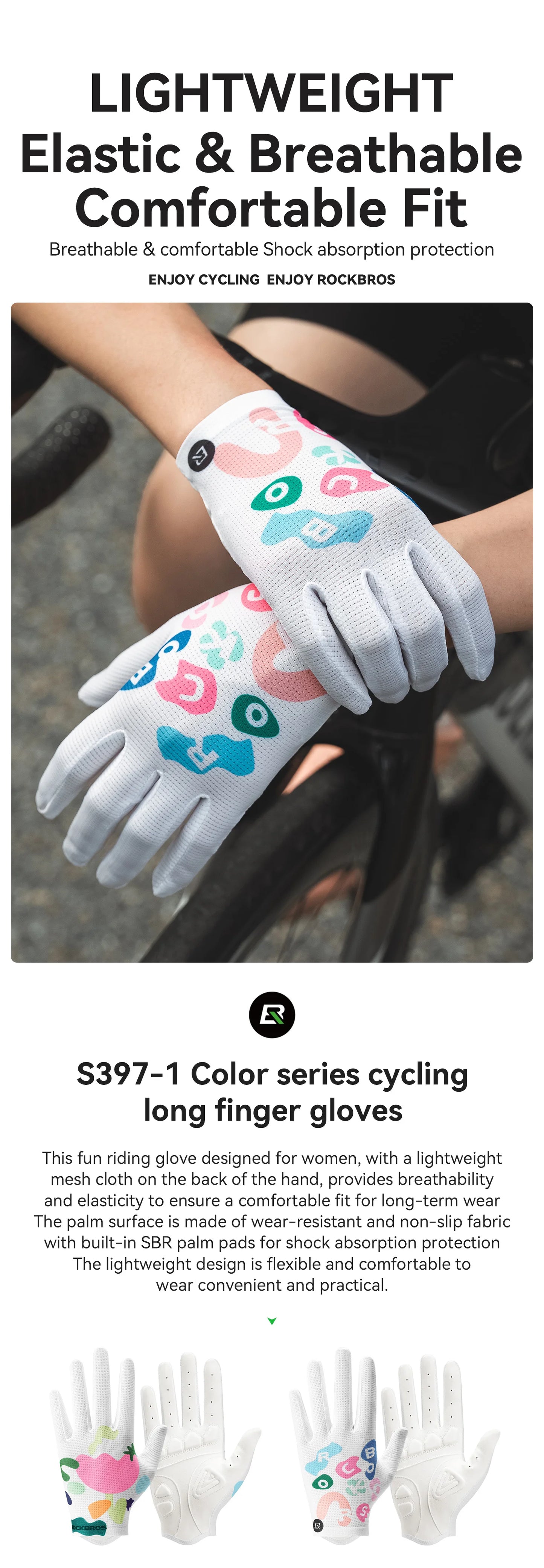 Guanti Ciclismo Estivi Da Donna Traspiranti A Dita Intere Con Touch Screen Imbottiti Antiscivolo Per Bici Strada MTB
