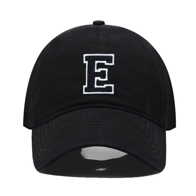 Berretto Da Baseball Unisex Ricamato Lettera AZ Cotone Morbido Alta Qualità Protezione Solare Snapback