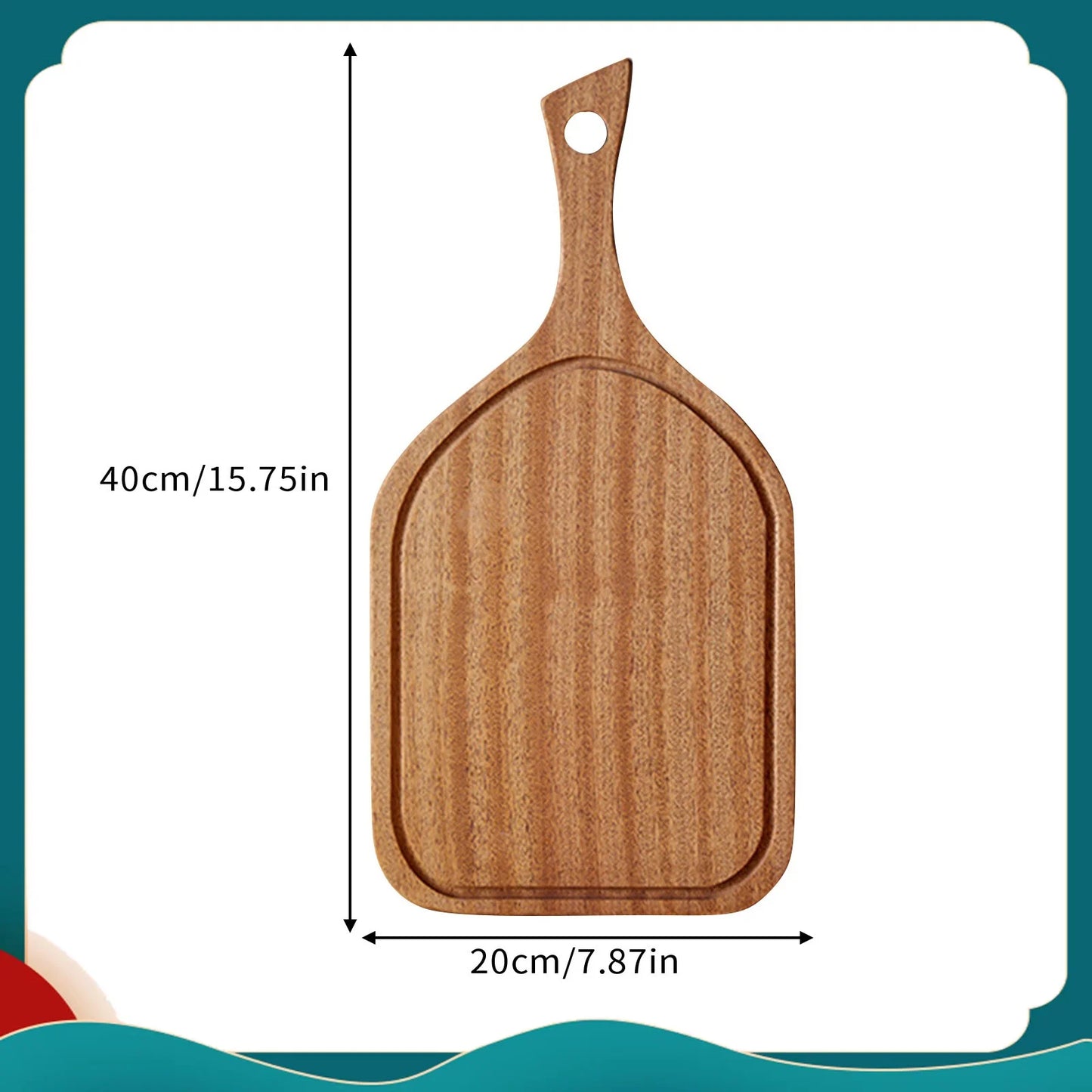 Tagliere In Legno Intagliato Rotondo Per Frutta E Bistecche Piatto Da Pranzo Per Bambini