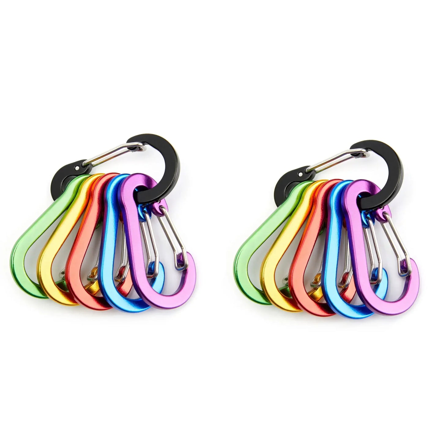 Moschettone Clip Set Sei Dodici Pezzi Turistico Piccoli Ganci Pesca All'aperto Campeggio Ciclismo Portachiavi Fibbie