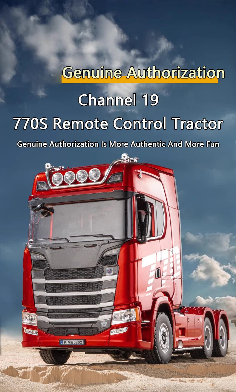 Huina 1501 770S RC Camion 1/18 2.4G Telecomando Con Luce E Suono Ingegneria Rimorchio Giocattolo