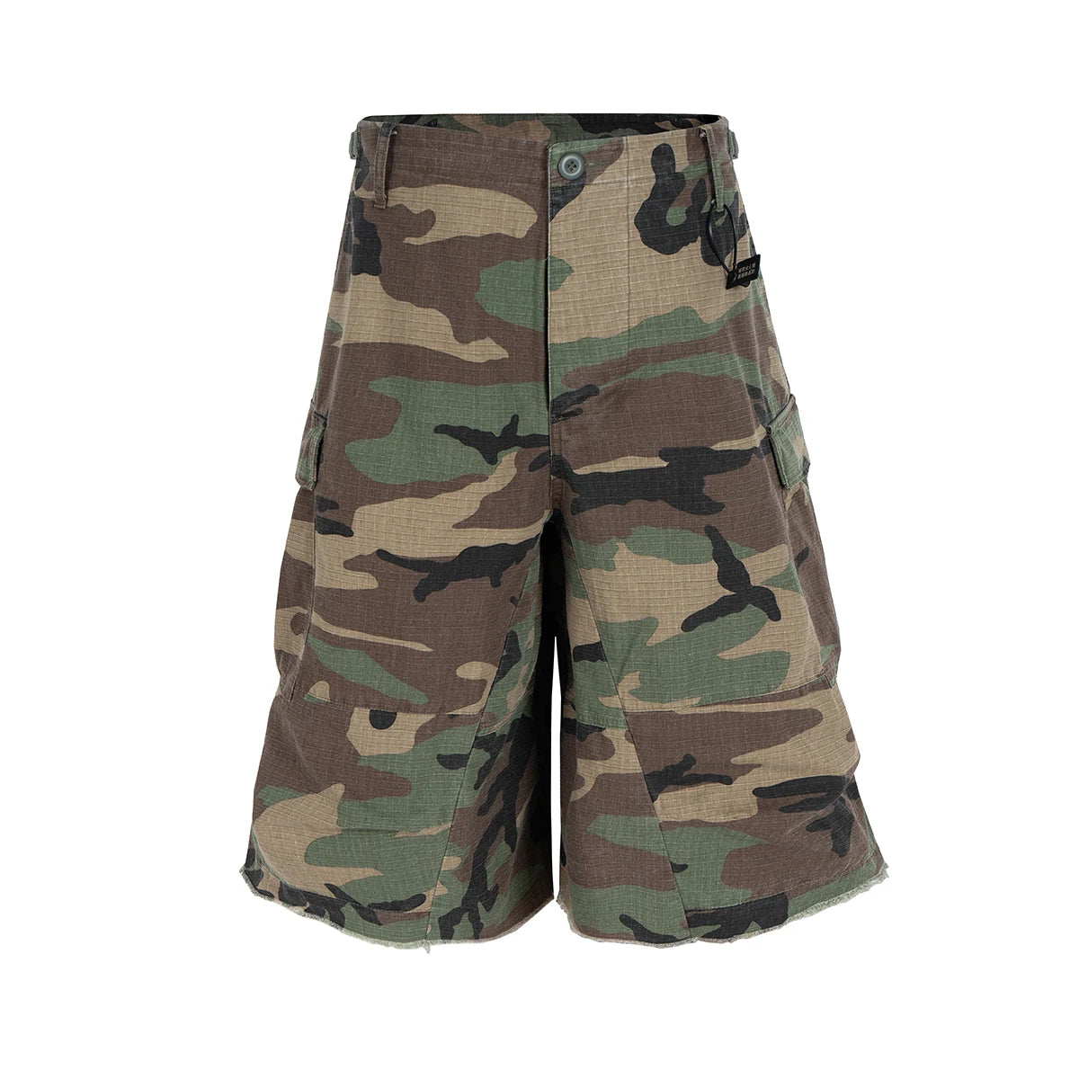 Pantaloncini Corti Cargo Mimetici M65 Silhouette Da Uomo Estivi Larghi Patchwork A Gamba Larga Oversize