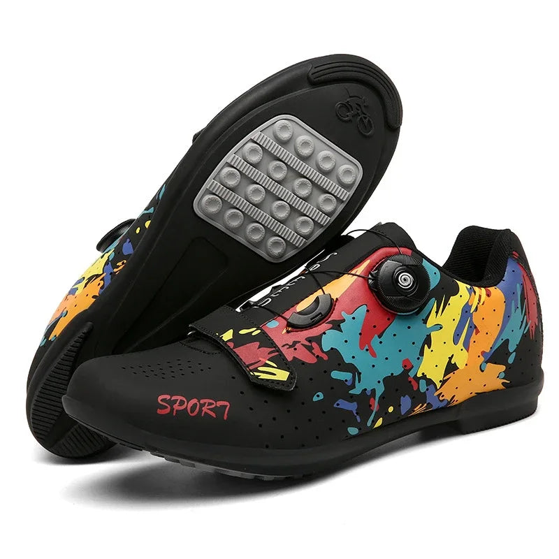 Scarpe Da Ciclismo MTB Da Uomo Traspiranti Antiscivolo Con Tacchetti Sportivi Professionali