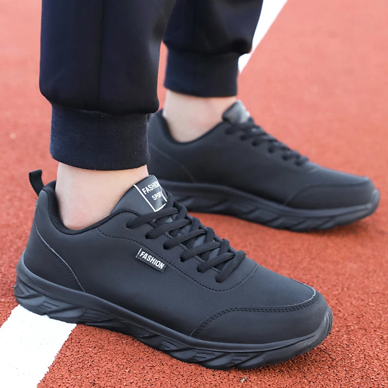 Scarpe Da Uomo In Pelle Traspiranti Da Corsa Scarpe Casual Vulcanizzate Sneakers Per Tempo Libero