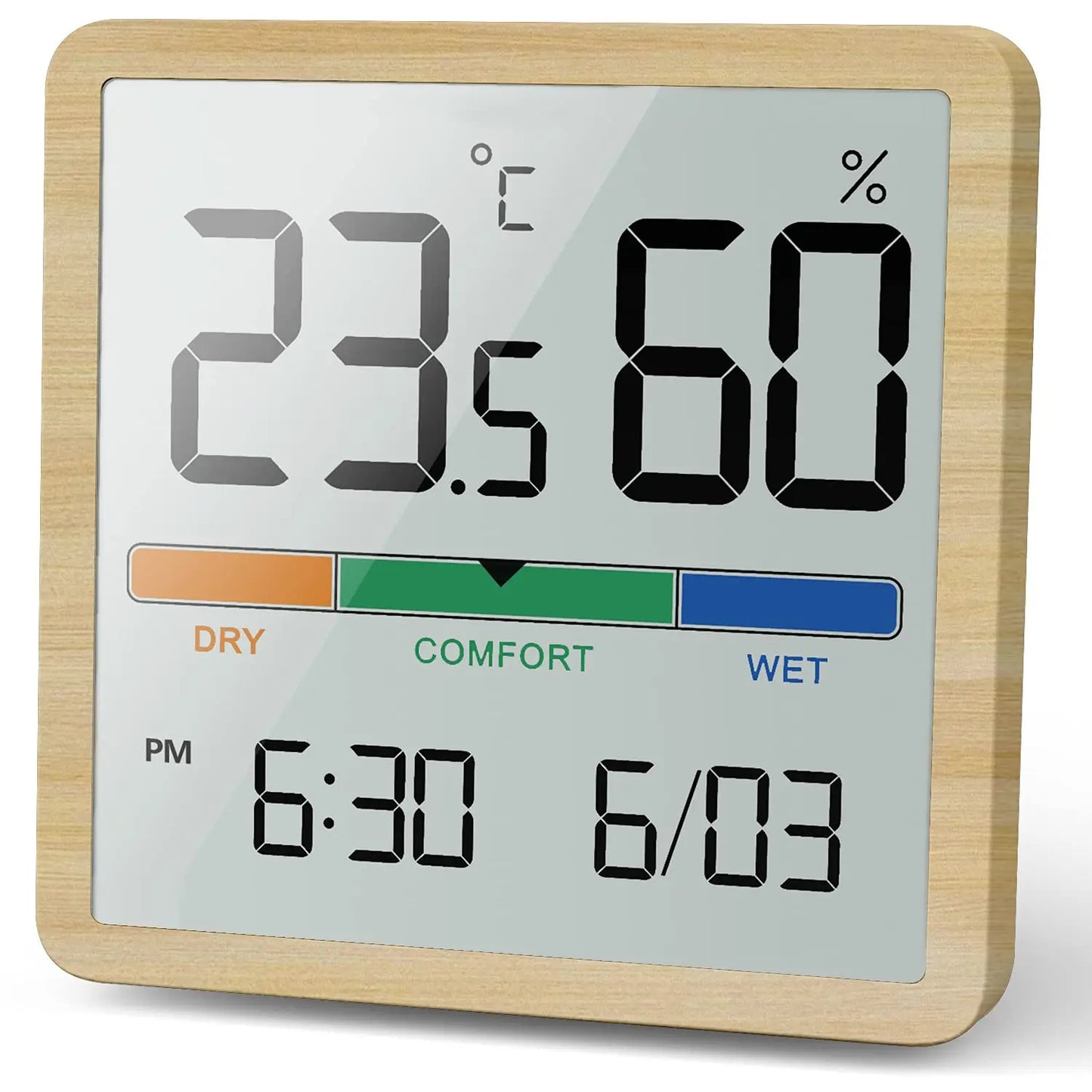 Noklead Misuratore Umidità Temperatura Interna Termometro Digitale LCD Igrometro Stazione Meteo Monitor Intelligente