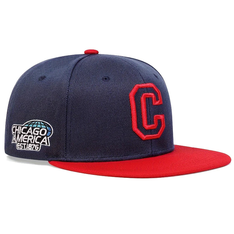 Cappellini Baseball Hip Hop Unisex Con Ricamo Lettera C Regolabile Protezione Solare Primavera Autunno