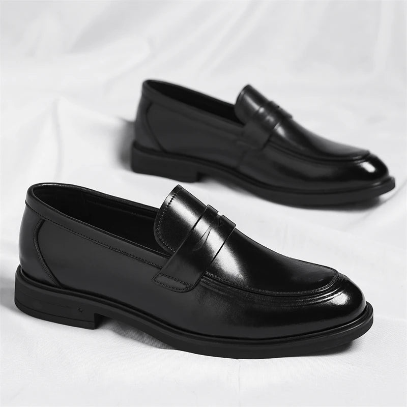 Mocassini Formali In Pelle Da Uomo Stile Italiano Slip On Eleganti Scarpe Da Lavoro E Da Ufficio Confortevoli E Leggere