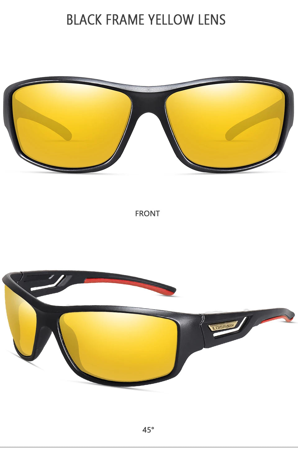 LOISRUBY Occhiali Da Sole Polarizzati Da Pesca Uomo Camouflage Guida Sport All Aperto Ciclismo E Corsa UV400 Attrezzatura