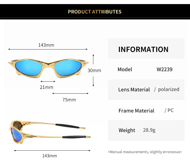 Occhiali Da Sole Unisex Y2K Moda Ciclismo Da Esterno UV400 Tonalità Classiche Nuovo Stile