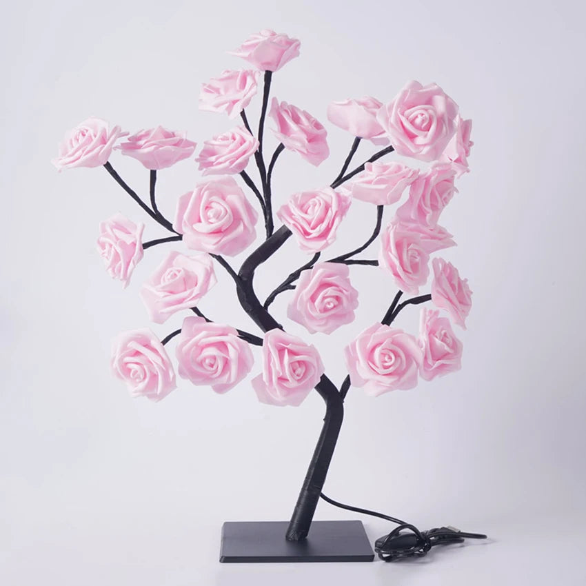Lampada Da Tavolo Rosa LED 36LED 108LED Stringa Luci USB Per Decorazioni Estive Campeggio Feste Notturne