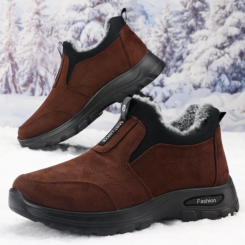 Scarpe Invernali Da Uomo In Cotone Con Velluto E Isolamento Spesso Scarpe Da Lavoro Da Uomo