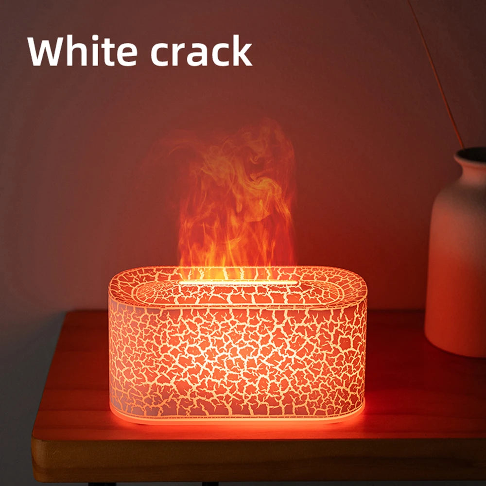 Diffusore Di Aromaterapia Con Effetto Fiamma E Nebbia Fredda Umidificatore Silenzioso Per Casa E Camera Da Letto