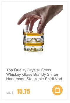 Bicchiere Whisky Vecchio Stile Con Base Pesante In Cristallo Design Giapponese Aderia