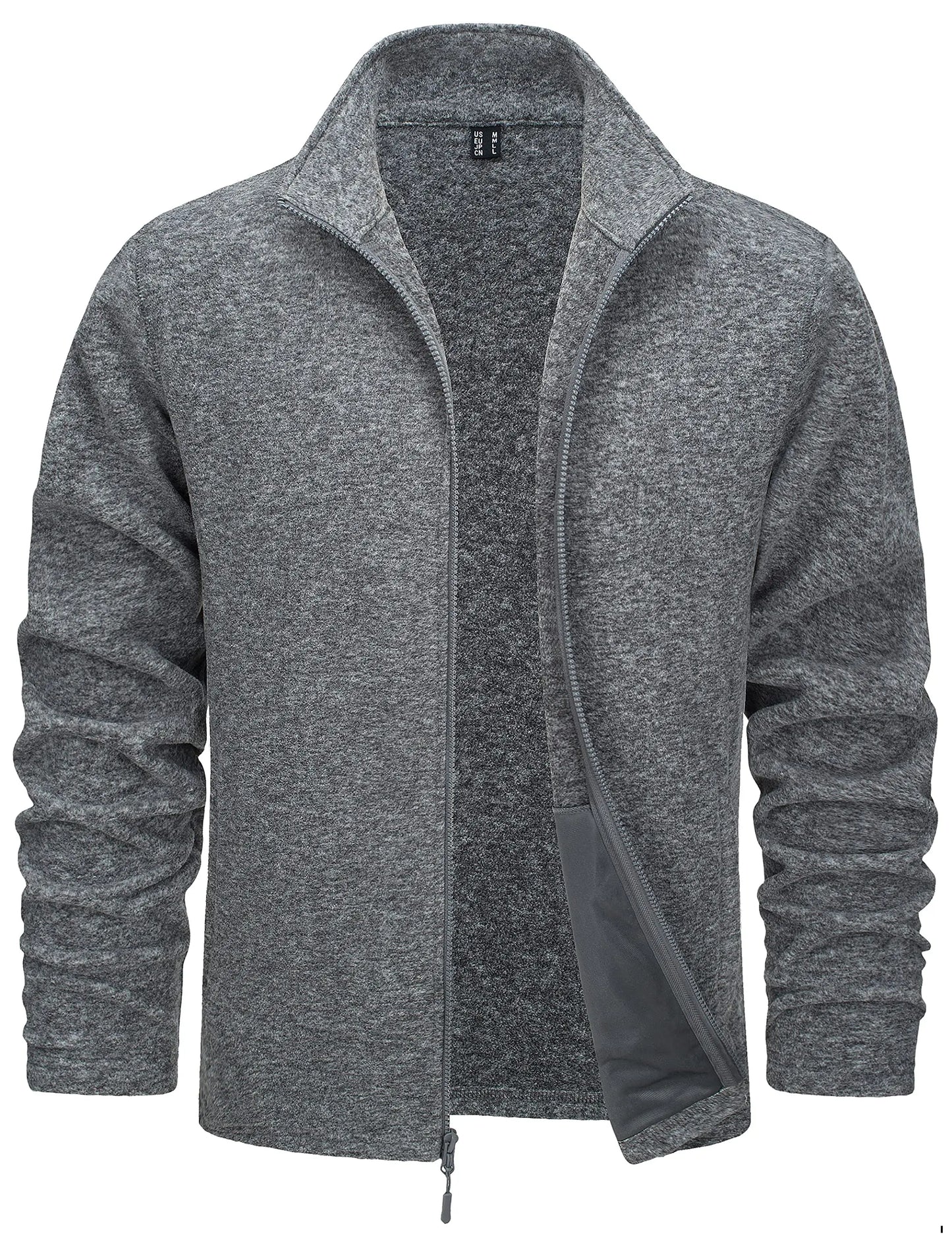 Tacvasen Giacche In Pile Leggere Con Zip Intera Da Uomo Casual Primaverile Con Tasche E Colletto Alla Coreana