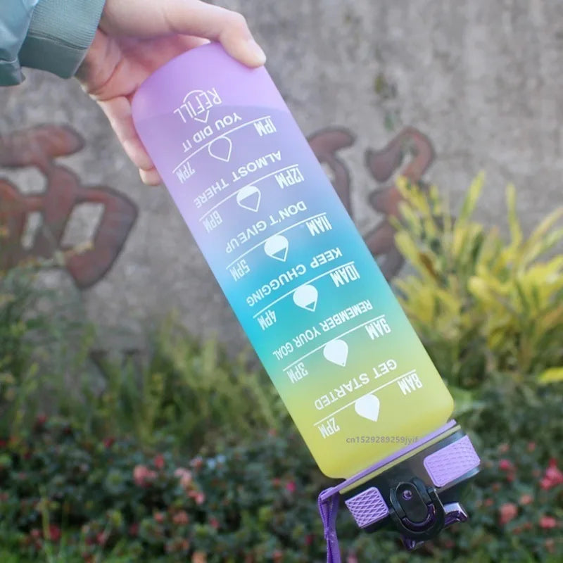 Borraccia In Plastica Da 900 A 1000 Ml Con Cannuccia Antiperdite Per Viaggi E Ciclismo SIMBUID