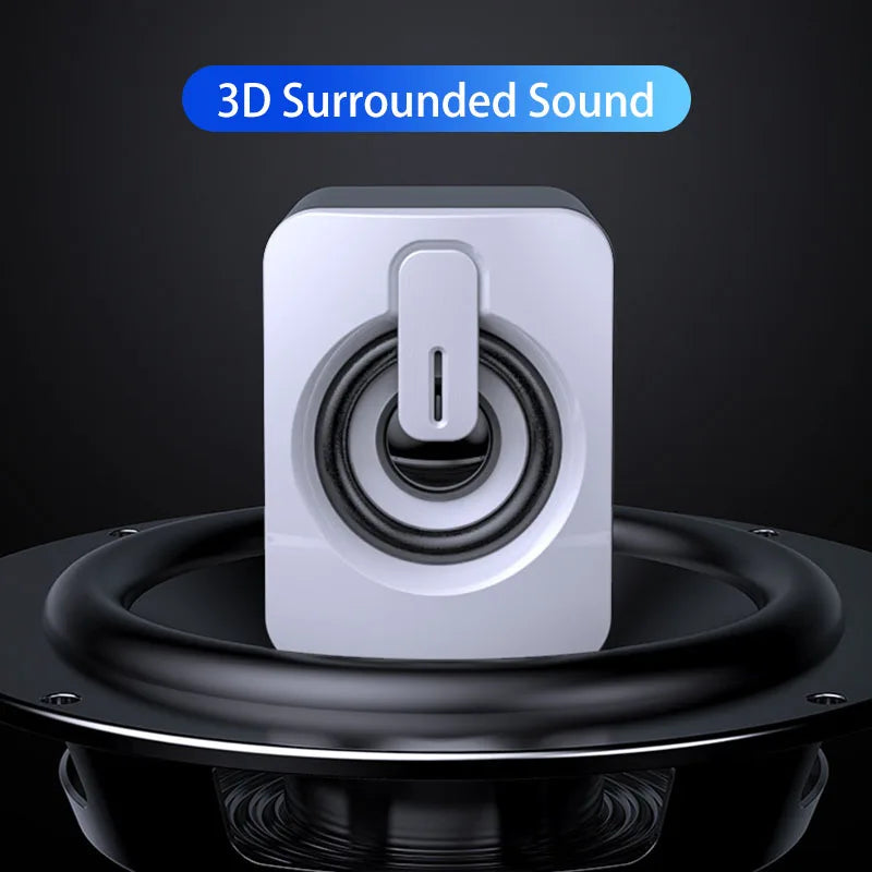 Altoparlanti PC USB Con Microfono Stereo HiFi Suono Premium Luce LED Per Desktop Studenti Appassionati