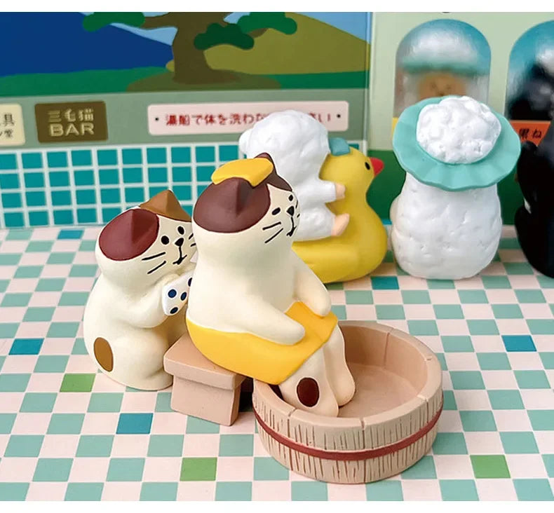 Gatto Limone In Resina Miniatura Pomelo Bath Series Decorazione Da Scrivania Regalo In Stile Giapponese Per Bambini 2024