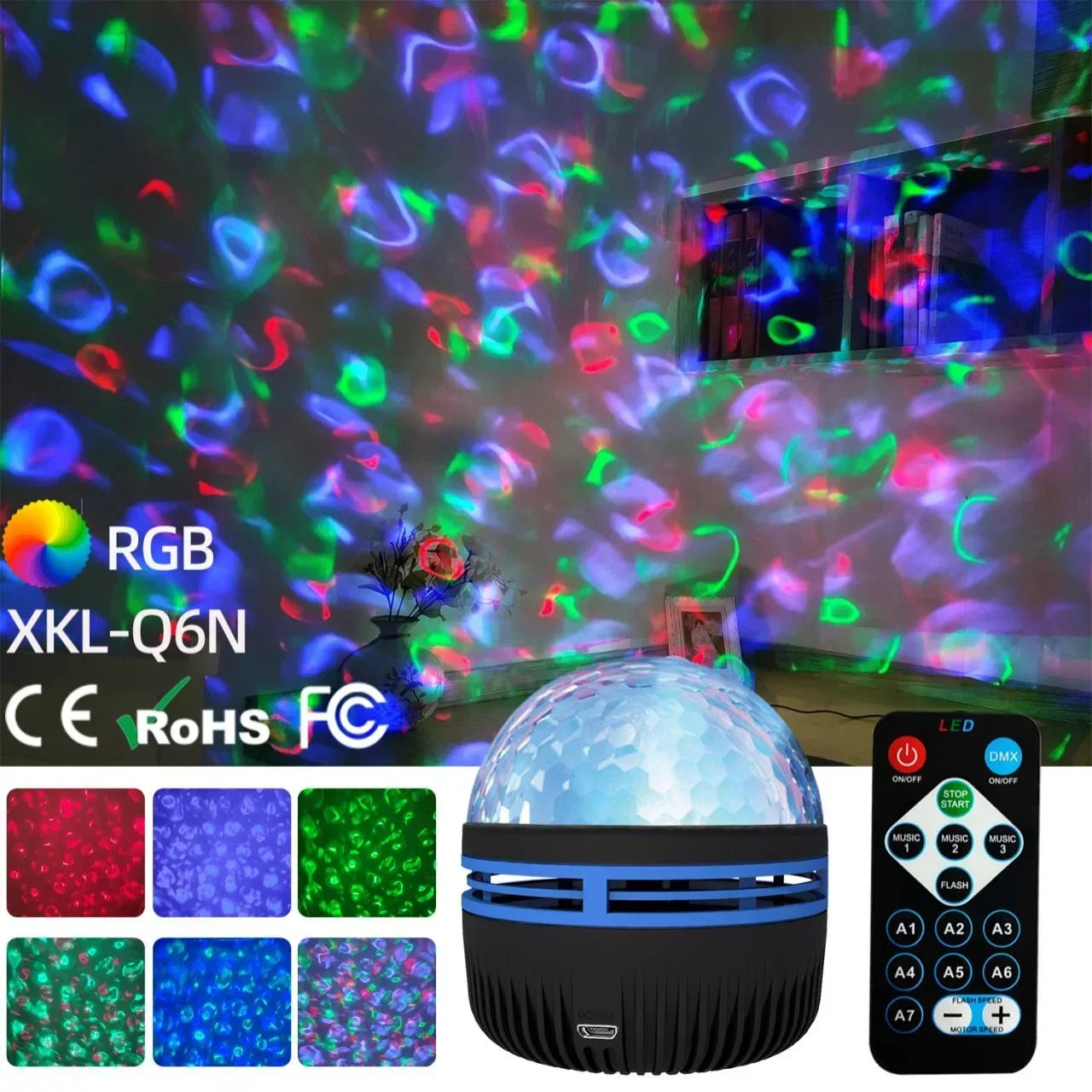 Proiettore USB Aurora Galassia Luce Notturna Telecomando Rotante per Compleanni Matrimonio Natale Decorazioni Feste