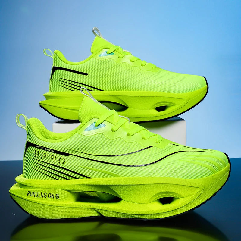 Scarpe Da Corsa Su Strada Casual Da Uomo Comode E Alla Moda Con Lacci Design Basso Con Suole Antiscivolo