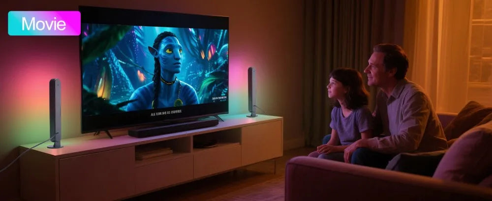 Barra Luminosa LED OpenRGB Per TV Con 16 Milioni Di Colori Controllo Remoto App Timer Modulare Da 1 A 3 Barre