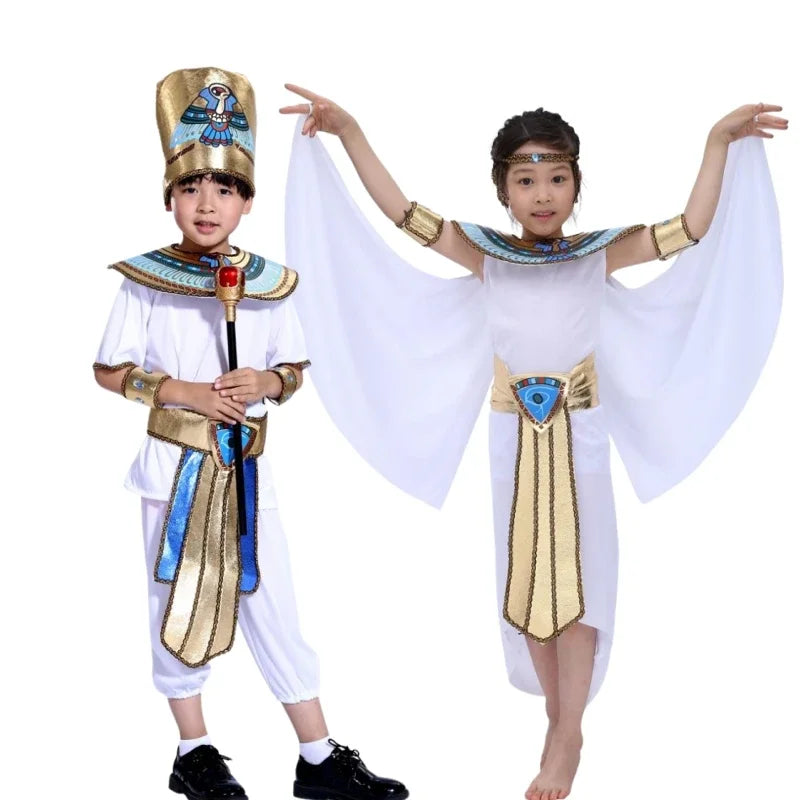 Costume Bambini Re Regina Vestiti Principe Principessa Unisex Per Ragazzi E Ragazze Carnevale Festa