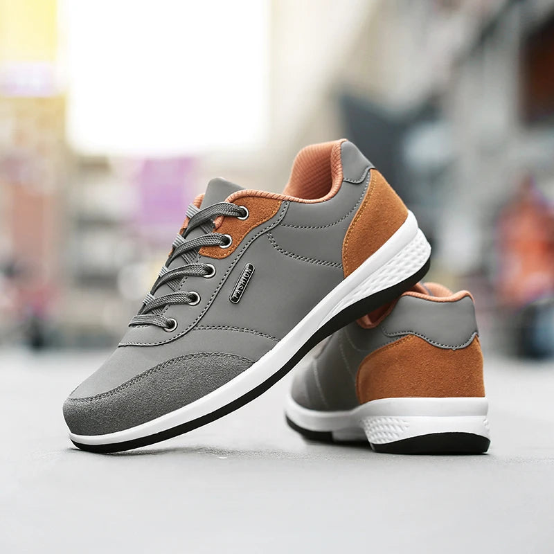Scarpe Da Uomo Impermeabili Primavera Autunno Scarpe Da Ginnastica Da Passeggio In Pelle Antiscivolo Per Tempo Libero