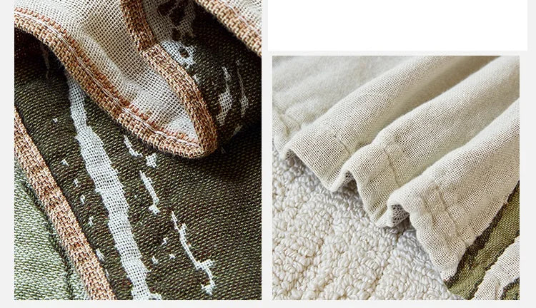 Asciugamano Grande Mussola Di Cotone Junwell Morbido E Assorbente Motivo Floreale Chic Per Spiaggia E Viaggio Lussuoso
