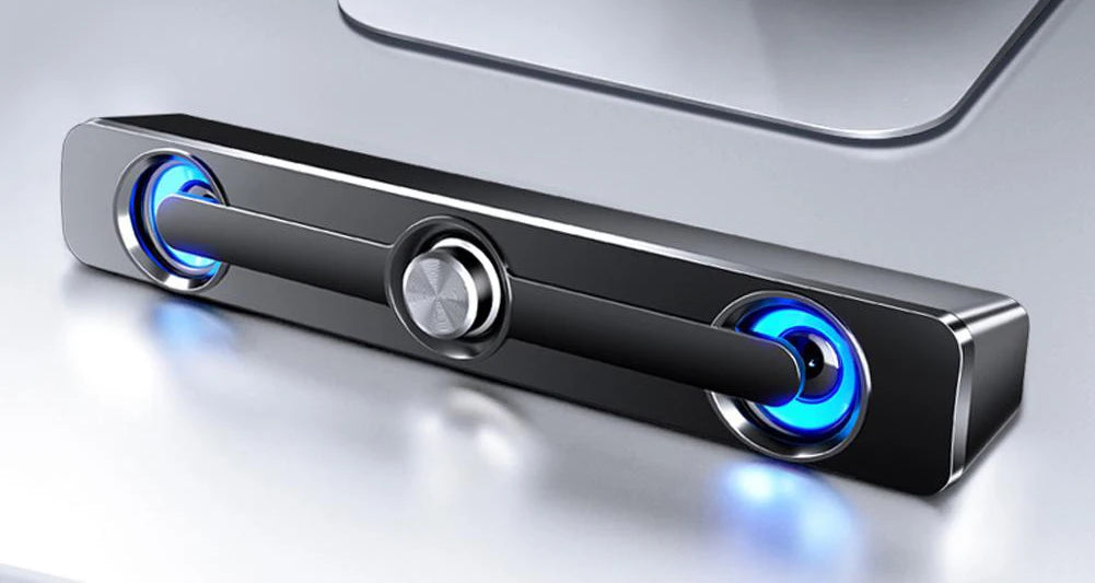 Salange Bar Sound PC Bluetooth USB Cablata Con Aux 3,5 Mm Per Proiettore Laptop Telefono Computer