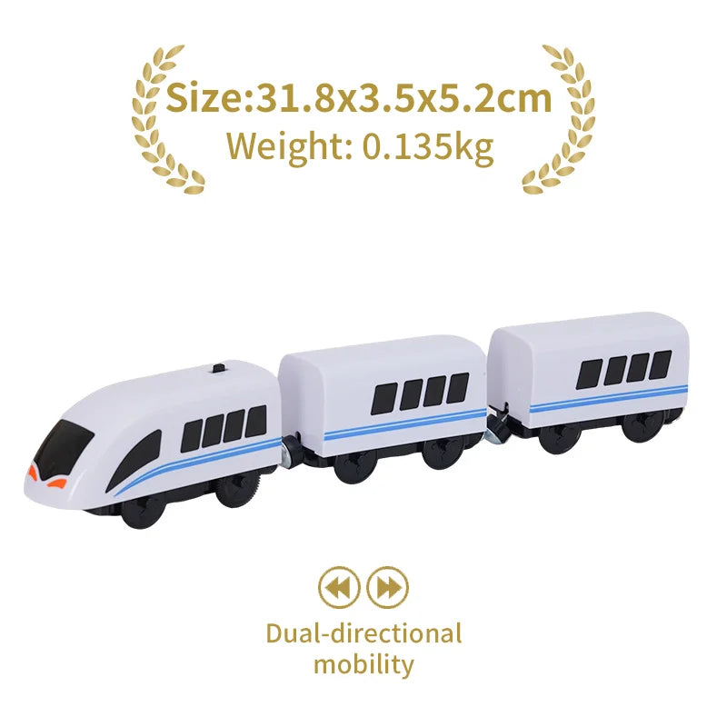 Locomotiva Magnetica Per Treno Ad Alta Velocità Di Simulazione Universale In Legno Per Giochi Educativi Ferroviari