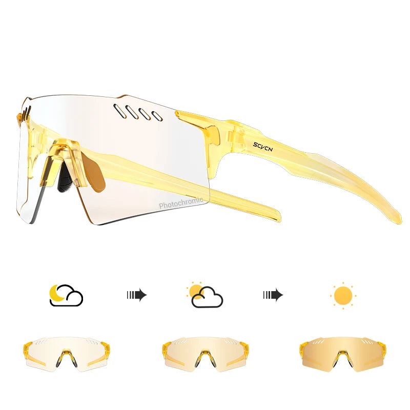 Occhiali Fotocromatici UV400 Per Ciclismo MTB Equitazione All Apertto Multisport Guida Golf Campeggio