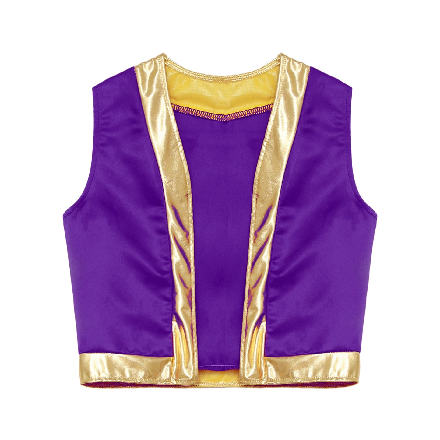 Costume Da Principe Arabo Per Ragazzi Cosplay Con Gilet E Pantaloni Harem Completo Per Halloween Carnevale Teatrali