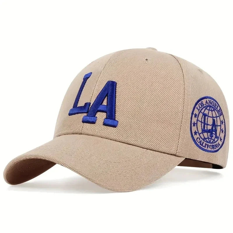 Berretto Baseball Unisex Con Ricamo Lettera LA Cappello Regolabile Per Esterni Protezione Solare Primavera Autunno