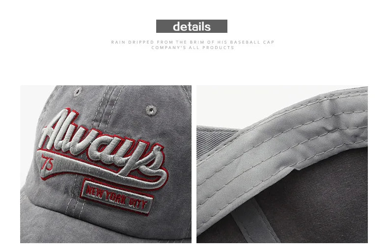 Berretto Da Baseball Unisex Cotone Lavato Con Ricamo Lettere Snapback Estate 2022 Hip Hop Casquette